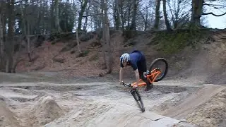Shot on iphone 6 meme (MTB trail jump fail)