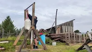 Боксёрская 🥊 груша своими руками из мешка.