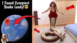 😰 I Found Creepiest Snake Leady in Real Life On Google Earth and Google maps! #googleearth