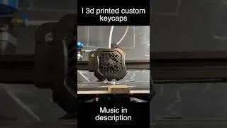 I 3D printed my own custom keycaps for my mechanical keyboard