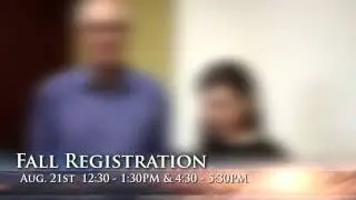 Fall Registration Aug  21st