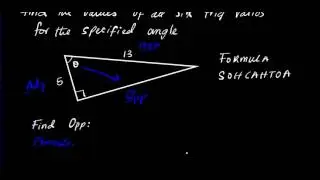 Finding values of all six trig functions right triangle