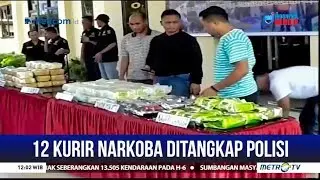 12 Kurir Narkoba Jaringan Internasional Ditangkap Polisi