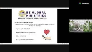 PROPHETIC DAILY PRAYER MEETING 