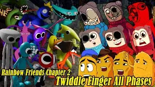 FNF Twiddle Finger All Phases Vs Rainbow Friends Chapter 2 Friends To Your End | Twiddle Finger Mods