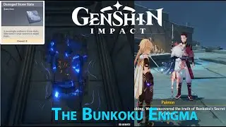 Genshin Impact | The Bunkoku Enigma | 8 Damaged Stone Slate(FULL PUZZLE GUIDE)