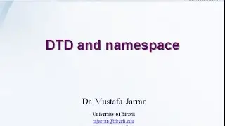 DTD and Namespaces