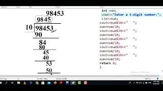 2.28 (Digits of an Integer) Write a program that  separates five-digit integer into its digit