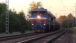 Тепловоз 2ТЭ116-1034 близ о.п. Рахумяэ / 2TE116-1034 near Rahumäe stop