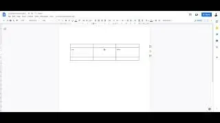 Google Doc ~ Table Cell Vertical Center Alignment