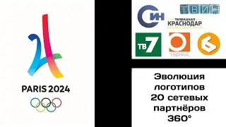 Эволюция логотипов 20 сетевых партнёров 360°
