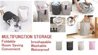 Keranjang Baju Kotor Lipat Jumbo Size Nordic Style Storage Box 321-67