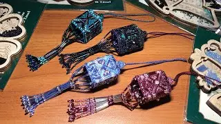 101 ♦️ часть 2 Сборка фонариков Plum, Sapphire, Rainbow, Wisteria Tassel Ornament от Mill Hill