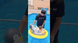Making a splash with my little penguin! 🐧💦  #FatherDaughterTime #XploreAl#viral l