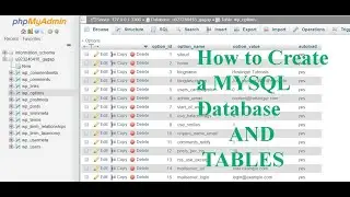 How to Create a Database and Create a Table (MySQL tutorial) | php mein database create karna