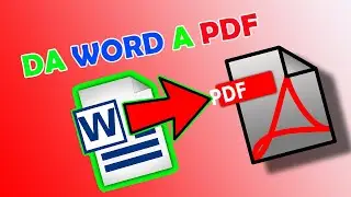 Come TRASFORMARE un documento WORD in PDF 🦾💼