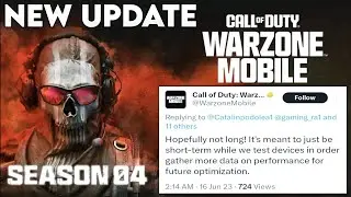 Warzone Mobile New Optimization Update || New Official News & Info || Warzone Mobile Season 4