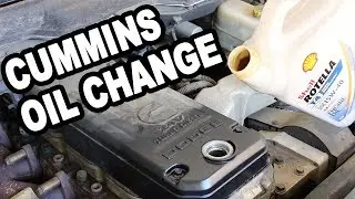 The EASIEST Way to Change 5.9 Cummins Oil