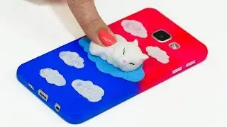 АНТИСТРЕСС ЧЕХЛЫ ДЛЯ ТЕЛЕФОНА DIY | 5-МИНУТНЫЕ ИДЕИ ЛАЙФХАКИ С ТЕРМОКЛЕЕМ