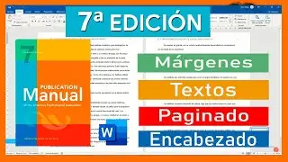 MARGENES, TEXTO y PAGINADO NORMAS APA 7ma edición en DOCUMENTO de WORD