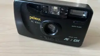 Primax PC 850 AF DX old photo camera 35mm filmroll compact device test