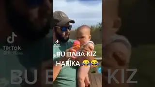 Bu Baba kız harika(babasını taklit eden bebek) 😂 #taklitçibebek #komikbebek #babakız