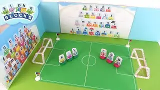 Make your own Alphablock Football Pitch | Learn to Read | 