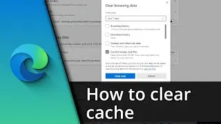 Clear cache in Microsoft Edge | Edge Clearing Cache ✅ Tutorial