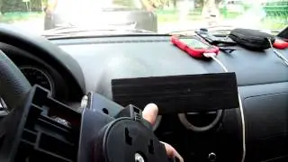Установка держателя для телефонов на Ладу Ларгус