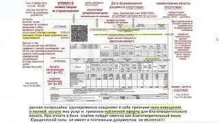 Платежка ЖКХ с отличными пояснениями.