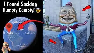 😰 I Found Socking Humpty Dumpty Caught On Google Earth and Google Maps! #googleearth