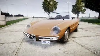 GTA 4 1966 Alfa Romeo Spider Duetto - Jumps & Fast driving