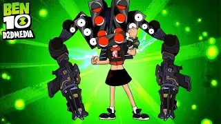 Titan Speaker Woman & Titan TV Woman vs 999 Skibidi Toilet: Ben 10 Skibidi Toilet #74 Fanmade