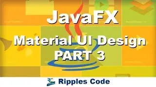JAVAFx Tutorial 38- Material UI Design Part 3