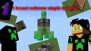 5 kreasi redstone simple & keren | tutorial redstone