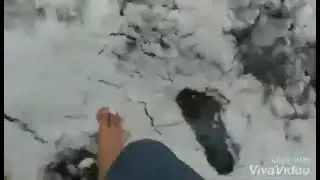 Making Eggs and Running BAREFOOT in the snow