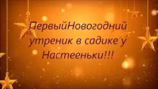Первый Новогодний утренник в садике у Настеньки
