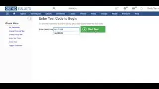 Finding a Quiz on Orthobullets