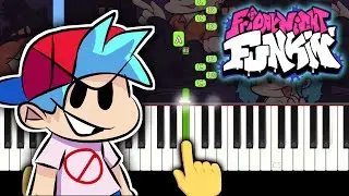 Winter Horrorland - Friday Night Funkin' - EASY Piano tutorial