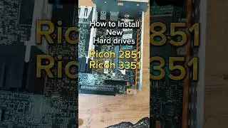 How to Install New Hard Drive in Ricoh 2851 Ricoh 3351#copier #printer