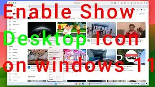 How to Enable Show Desktop Icon on Windows 11