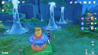Genshin Impact: Jumping frog puzzles on the north of Forest of Blessing, Simulanka, Event
