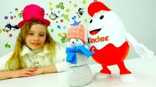 Киндер-сюрприз и снеговик - Новогодняя игрушка своими руками