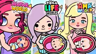 Avatar World Baby vs Toca Boca Baby vs Aha World Baby 👶🍼 | Avatar World & Toca Life World Stories