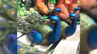Павлин сидя. Фигура садовая. Для сада и дачи 🦚🦚🦚