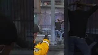 Getaway Driver Beats Police Spikes Strips