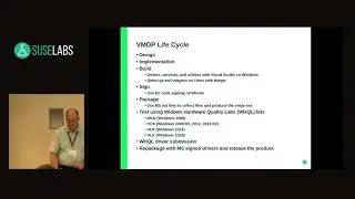 SUSE Labs Conference 2019 - Virtual Machine Driver Pack (VMPD) and Microsoft Certifications Programs