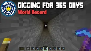 Digging In A Straight Line For 1 YEAR (World Record)