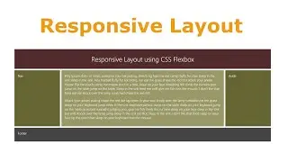 How to Make Responsive CSS Flexbox website Layout Page in 2 Minutes .| Amin Coding