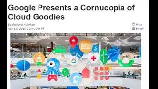 Google Presents a Cornucopia of Cloud Goodies